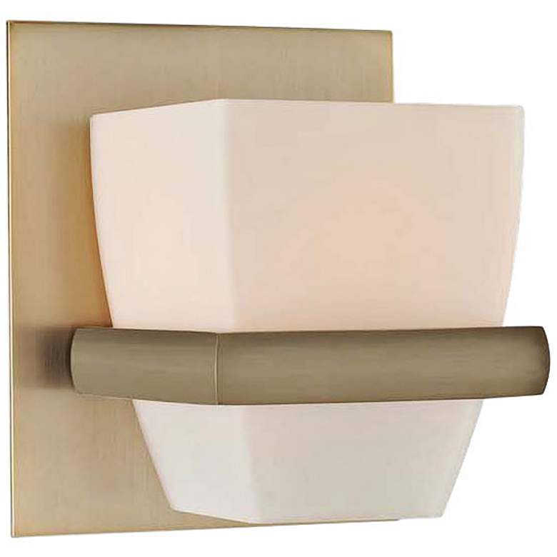 Image 1 Malibu 5 inch Wide Brushed Bronze 1-Light Wall Sconce