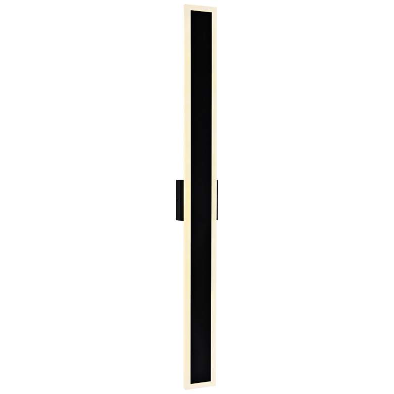 Image 1 Malibu 59" High Black LED Outdoor Wall Light