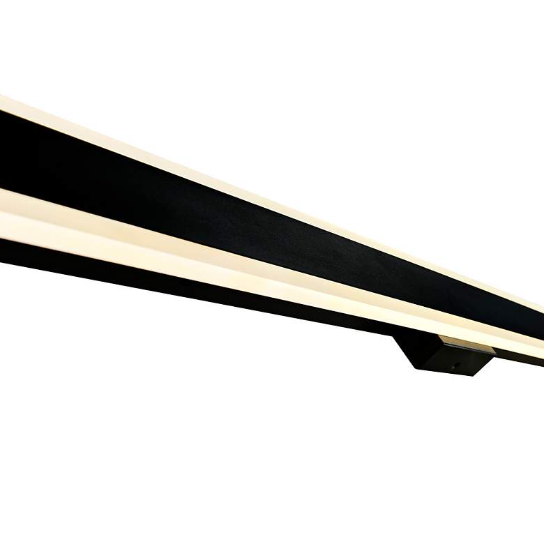 Image 3 Malibu 59" High Black LED Outdoor Wall Light more views