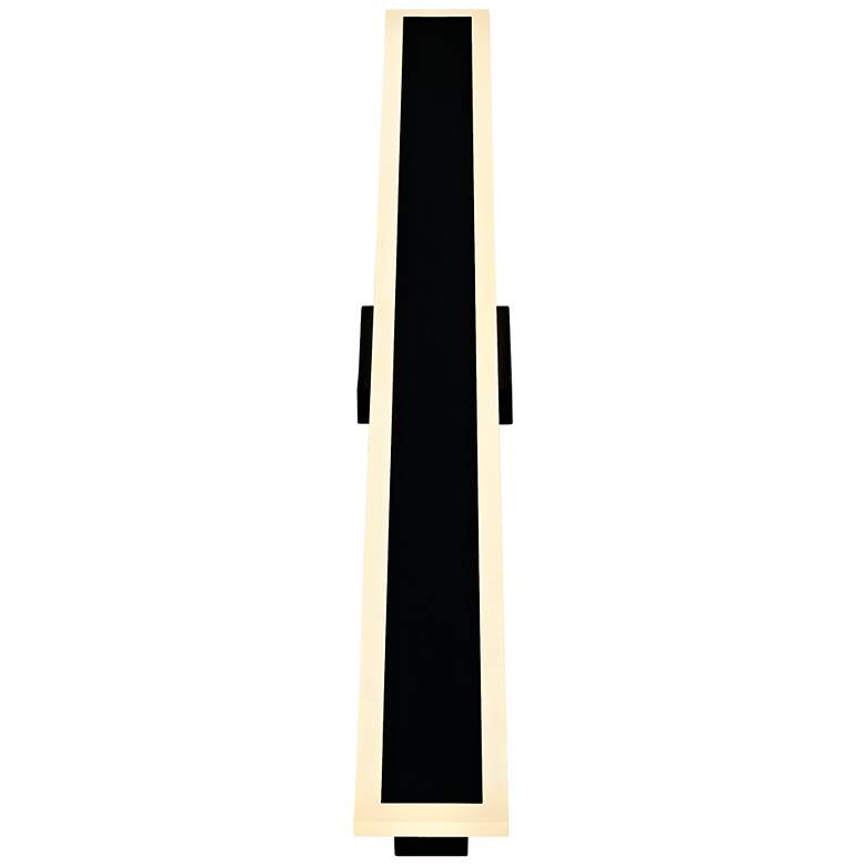 Image 5 Malibu 59" High Black LED Outdoor Wall Light more views