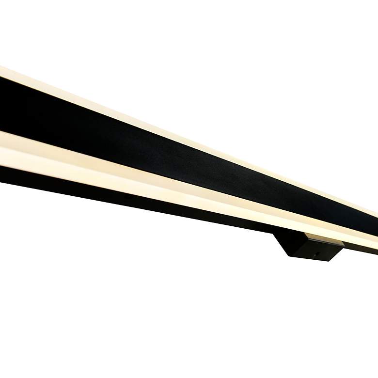 Image 5 Malibu 80" High Black LED Outdoor Wall Light more views