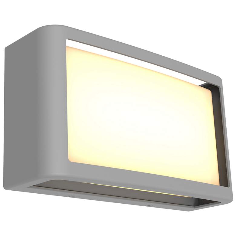 Image 1 Malibu 9 inch Satin LED Outdoor Wall Sconce