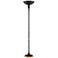 Malibu Dark Bronze LED Touch Dimmer Torchiere Floor Lamp