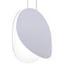 Malibu Discs&trade; 10"W Dove Gray LED Mini Pendant Light