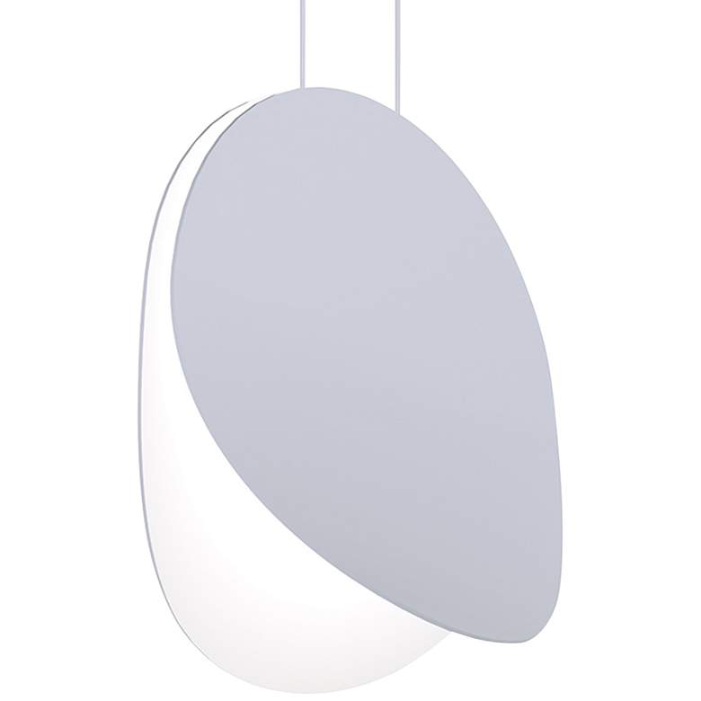 Image 1 Malibu Discs&trade; 14 inch Wide Dove Gray LED Pendant Light