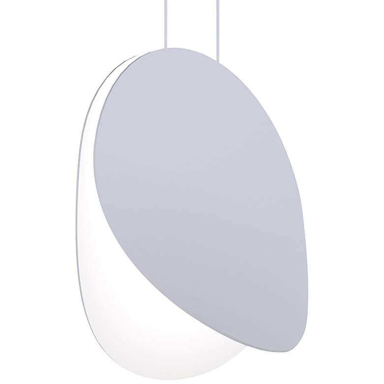 Image 1 Malibu Discs™ 14" Wide Dove Gray LED Pendant Light