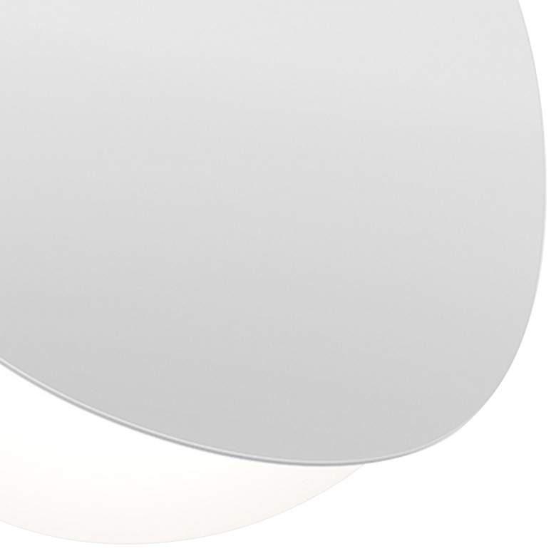 Image 2 Malibu Discs&trade; 18 inch Wide Satin White LED Pendant Light more views