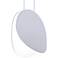 Malibu Discs™ 7 1/2"W Dove Gray LED Mini Pendant Light