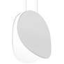Malibu Discs&trade; 7 1/2"W White LED Mini Pendant Light