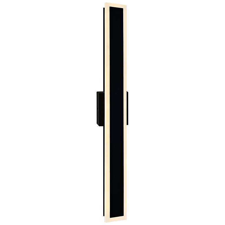 Image 1 Malibu LED Integrated Black Outdoor Wall Light