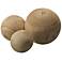 Malibu Natural Rustic Wood Balls - Set of 3 by Jamie Young