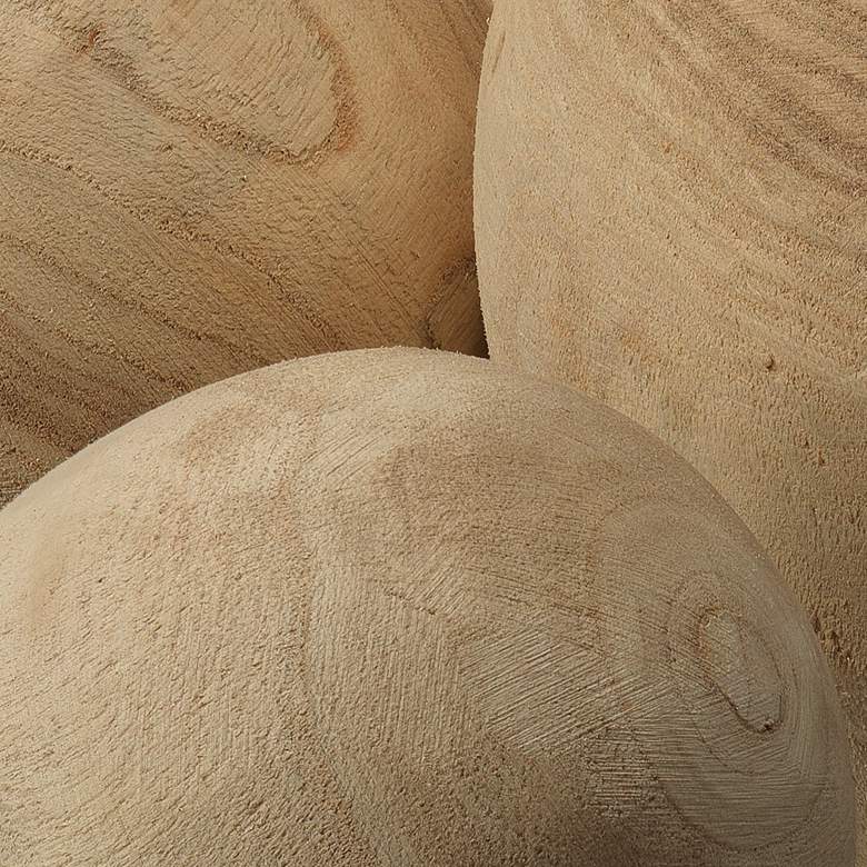 Image 3 Malibu Natural Rustic Wood Balls - Set of 3 by Jamie Young more views
