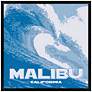 Malibu Wave 21" Square Black Giclee Wall Art