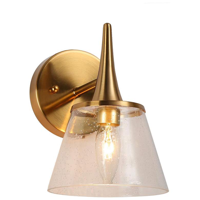 Image 1 Malie 1-Light 5.9" Wide Gold Bath Light