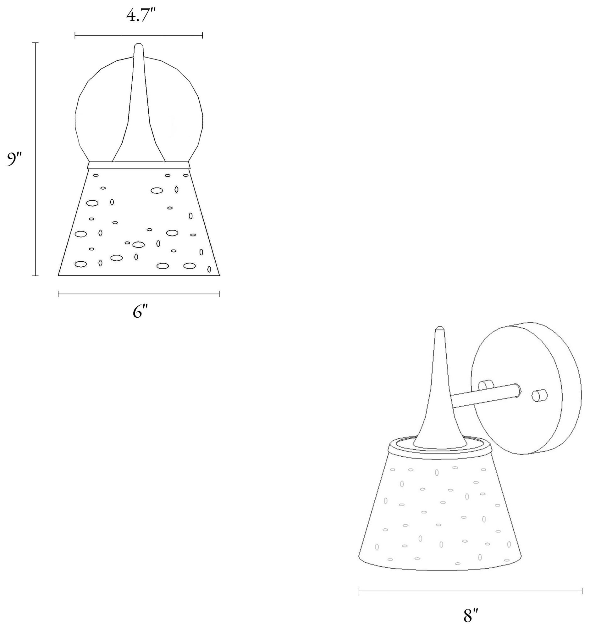 Image 6 Malie 1-Light 5.9" Wide  Gold Bath Light more views