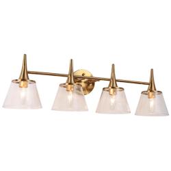 Malie 4-Light 29.1" Wide  Gold Bath Light