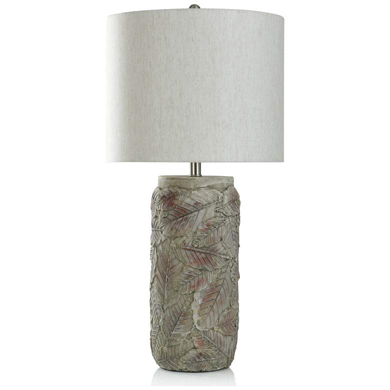 Image 1 Malik - Cement Lamp - Maple Cream