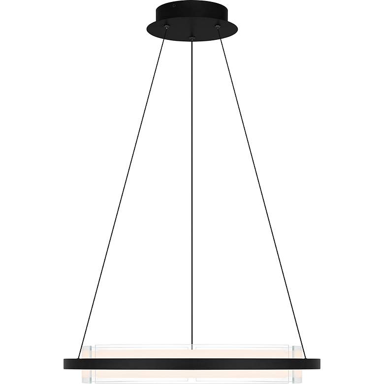 Image 4 Malik Integrated LED Matte Black Pendant more views
