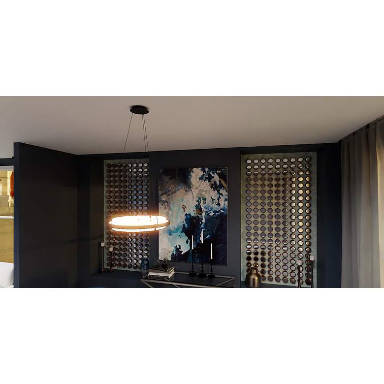 Image 5 Malik Integrated LED Matte Black Pendant more views