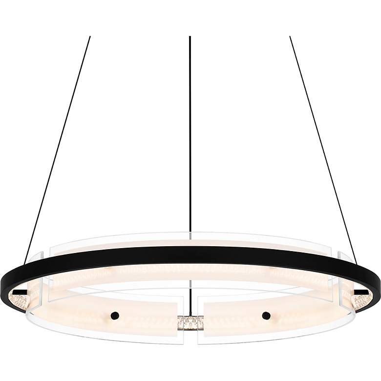 Image 7 Malik Integrated LED Matte Black Pendant more views