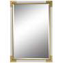 3_Malik White and Gold Leaf 27 1/4" x 39 1/4" Wall Mirror