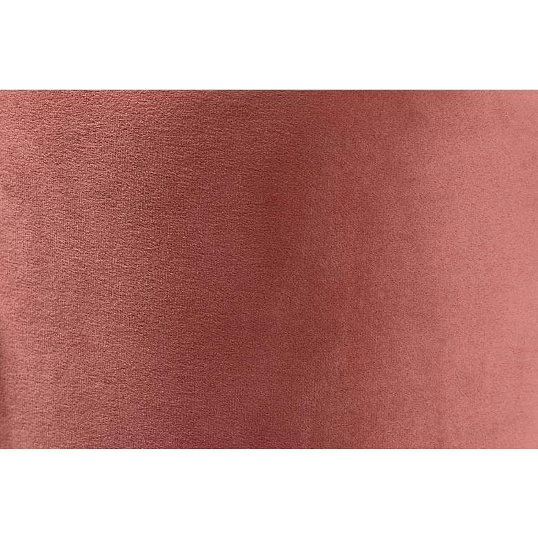 Image 5 Malina Pink Velvet Fabric Tufted Storage Ottoman more views