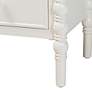 5_Malinda 17 3/4" Wide Classic White Wood 2-Drawer End Table more views