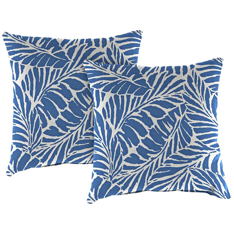 Image 1 Malkus Ocean 18 inch Square Outdoor Toss Pillow Set of 2