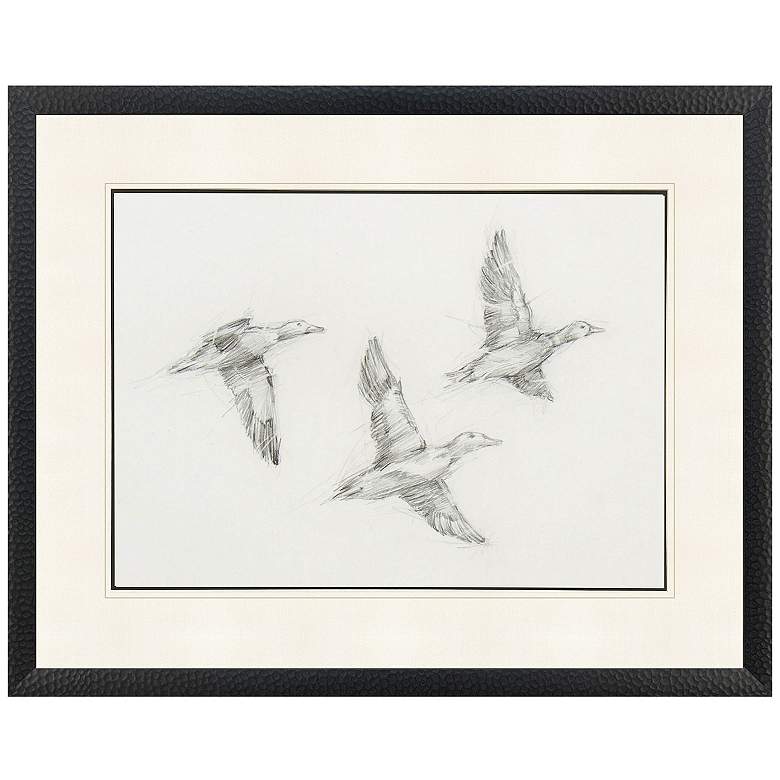 Image 2 Mallard Duck Sketch I 39"W x 31"H Framed Art
