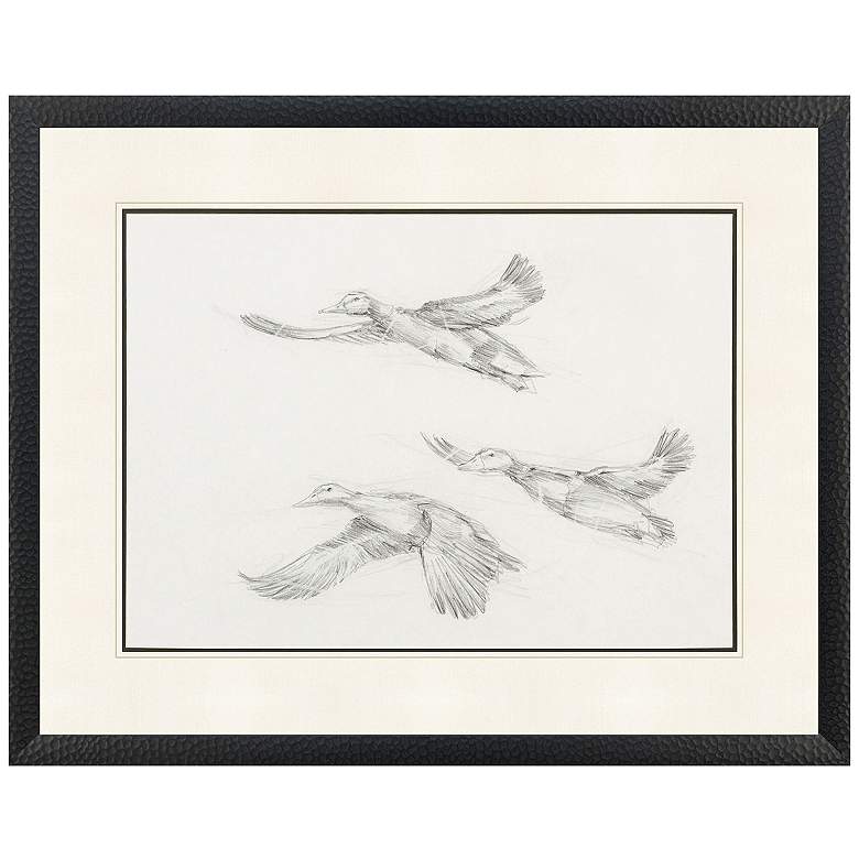 Image 2 Mallard Duck Sketch II 39"W x 31"H Framed Art
