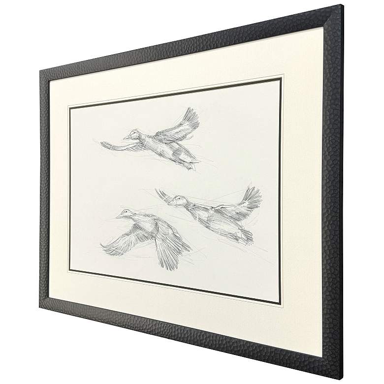 Image 3 Mallard Duck Sketch II 39"W x 31"H Framed Art more views