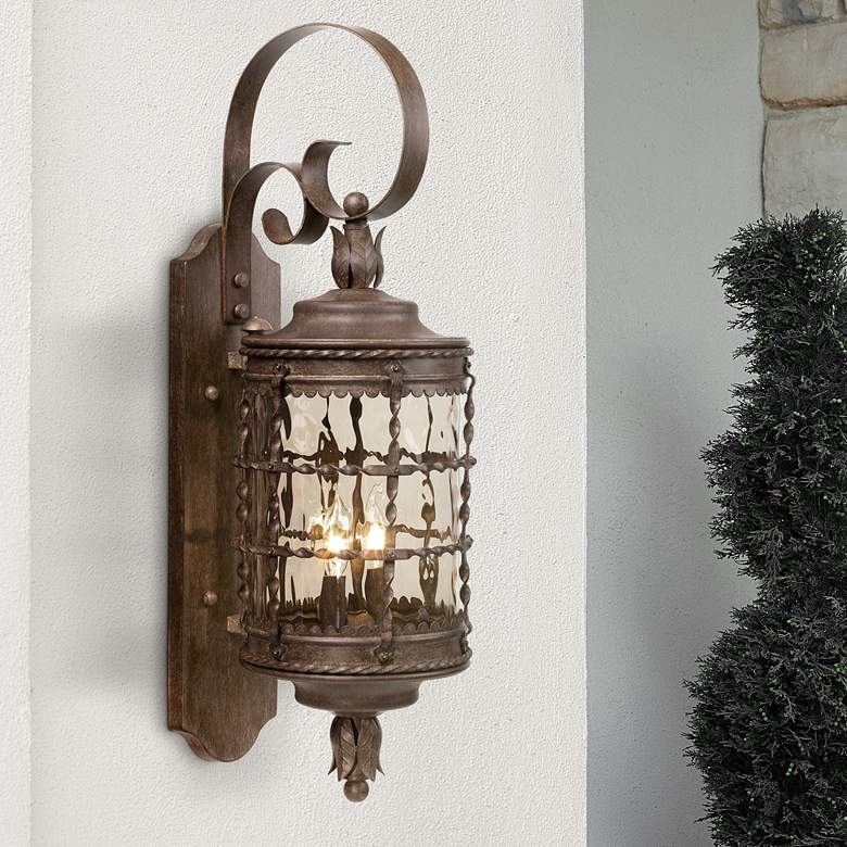 Image 1 Mallorca Collection 28 5/8" High Vintage Rust Outdoor Light