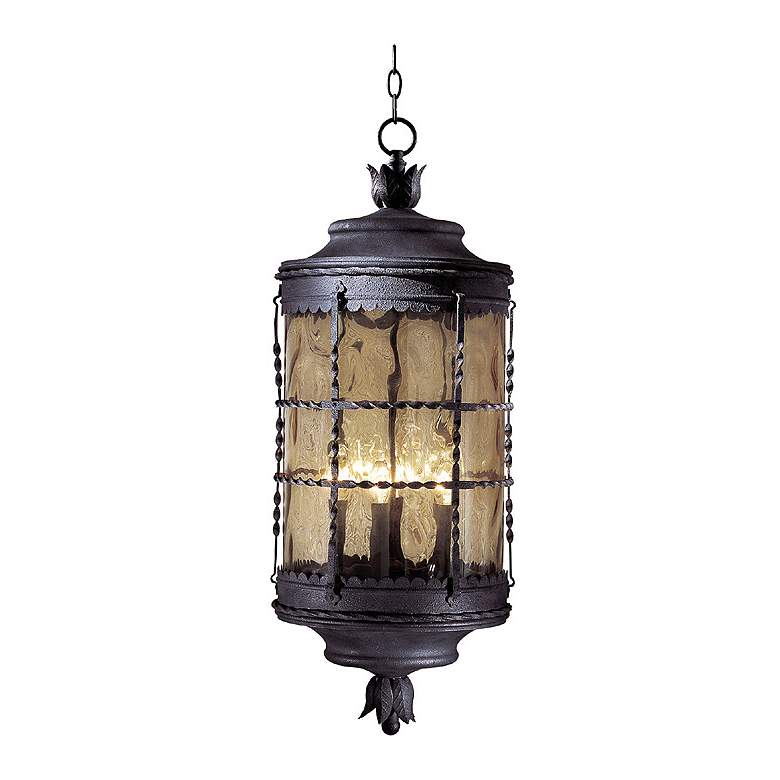 Image 1 Mallorca Collection 32" High Outdoor Iron Hanging Fixture