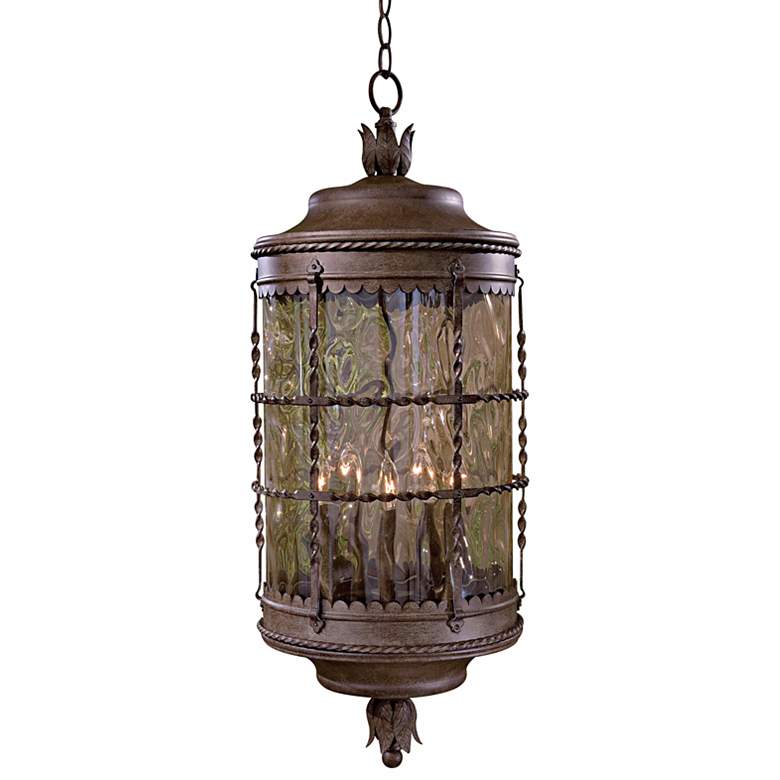 Image 1 Mallorca Vintage Rust 32" High Chain Hung Outdoor Light