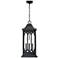 Mallorey 25 1/4"H Powder-Coated Black Outdoor Hanging Light