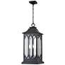 2_Mallorey 25 1/4"H Powder-Coated Black Outdoor Hanging Light more views