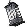5_Mallorey 25 1/4"H Powder-Coated Black Outdoor Hanging Light more views