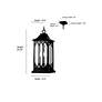 6_Mallorey 25 1/4"H Powder-Coated Black Outdoor Hanging Light more views