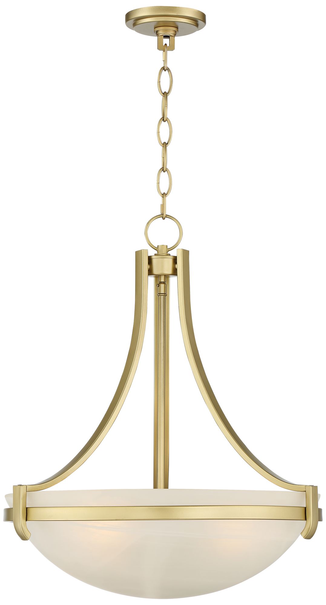 gold bowl pendant light