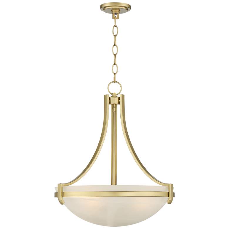 Image 6 Mallot 20 inch Wide Soft Gold Glass Bowl Pendant Light more views