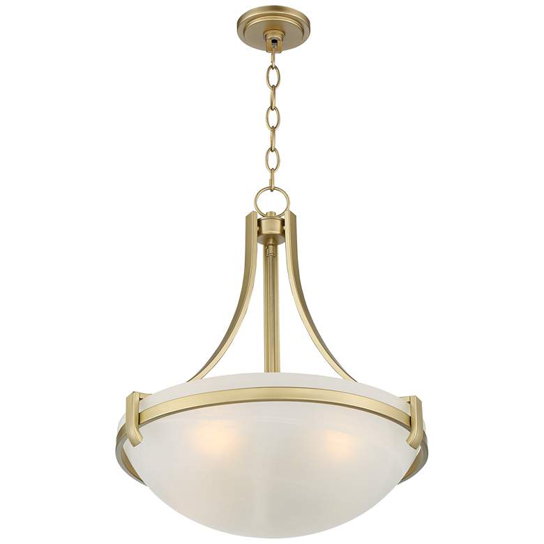 Image 7 Mallot 20 inch Wide Soft Gold Glass Bowl Pendant Light more views