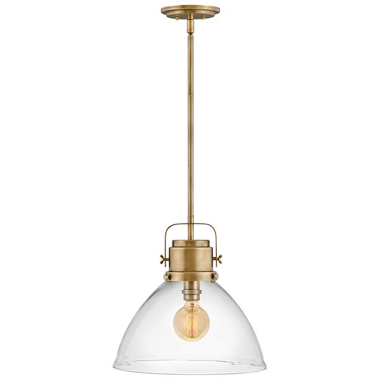 Image 1 Malone 15 1/2 inch Wide Brass Pendant Light by Hinkley Lighting