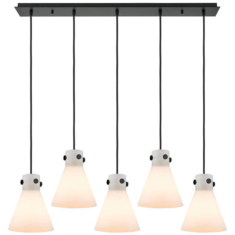 Image 1 Malone 16.63" Wide 6 Light Brushed Brass Multi Pendant With Clear Shad