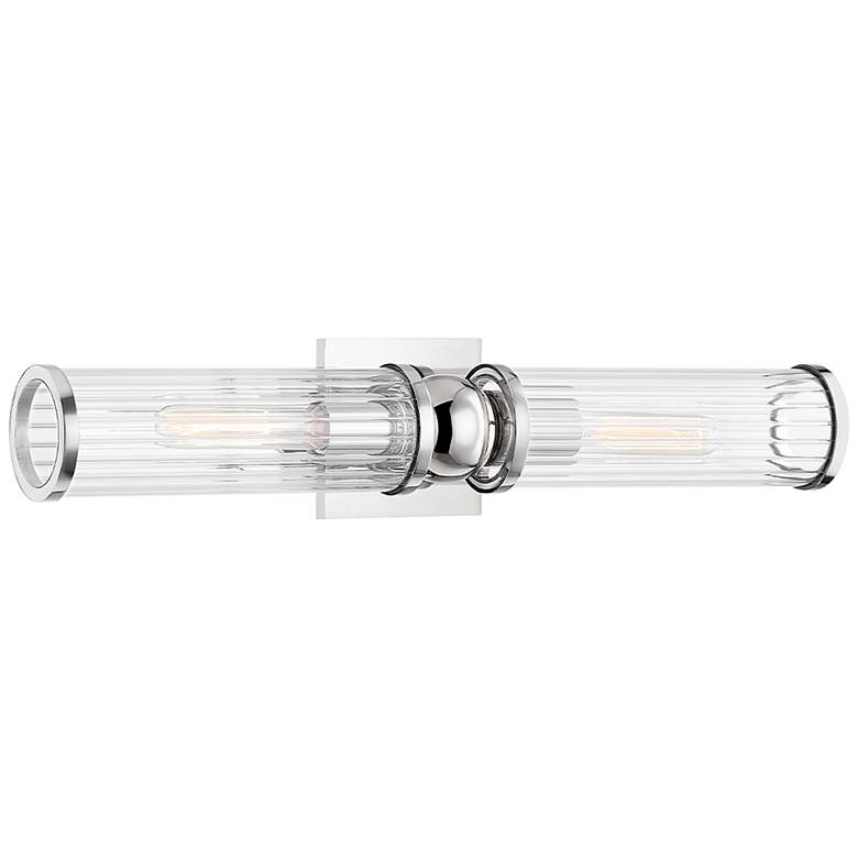 Image 2 Malone 22 1/4" Wide Polished Nickel 2-Light Bath Light