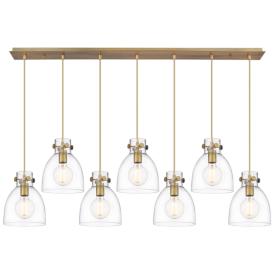 Malone 25.25" Wide 12 Light Matte Black Multi Pendant With Clear Shade Malone 25.25" Wide 12 Light Matte Black Multi Pendant With Clear Shade