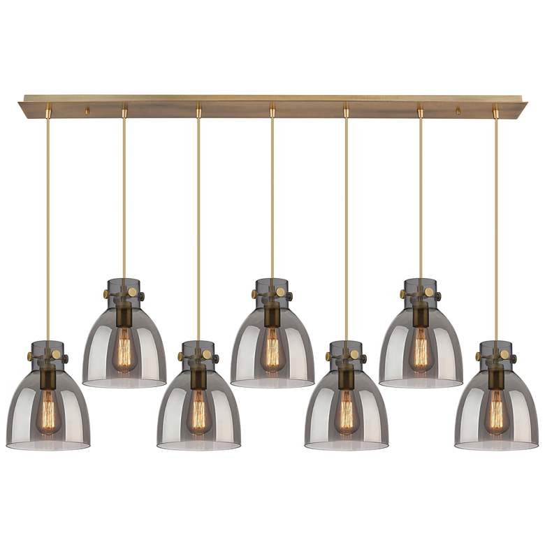 Image 1 Malone 25.25" Wide 12 Light Polished Nickel Multi Pendant With Clear S