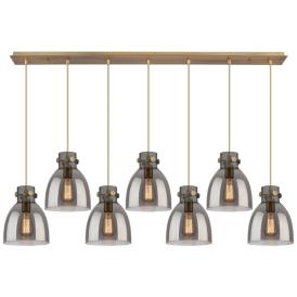 Malone 25.25" Wide 12 Light Polished Nickel Multi Pendant With Clear S Malone 25.25" Wide 12 Light Polished Nickel Multi Pendant With Clear S