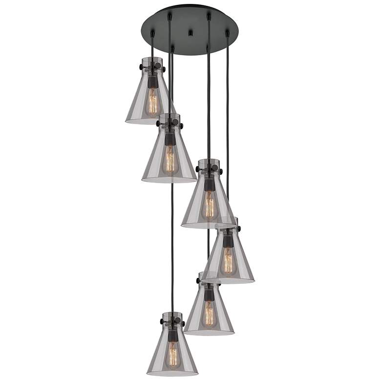 Image 1 Malone 37.75 inchW 3 Light Brushed Satin Nickel Linear Pendant w/ Clear Sh