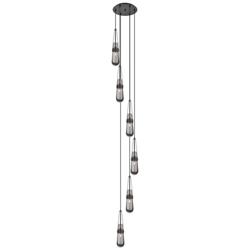 Malone 49.75&quot;W 4 Light Brushed Satin Nickel Linear Pendant w/ Clear Sh