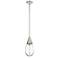 Malone 6" Wide Stem Hung Polished Nickel Pendant With Clear Shade